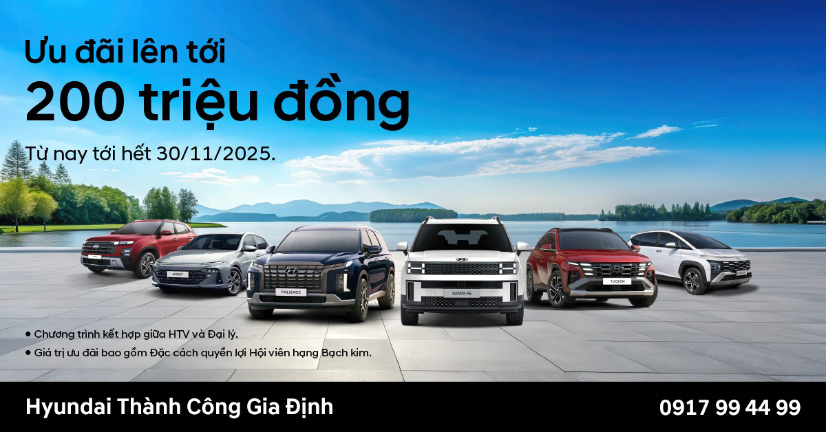 HYUNDAI THÀNH CÔNG TRIỂN KHAI CHƯƠNG TRÌNH ƯU ĐÃI KÉP - NÂNG BẢO HÀNH LÊN 8 NĂM KÈM HỖ TRỢ TÀI CHÍNH LÊN TỚI 200 TRIỆU ĐỒNG
